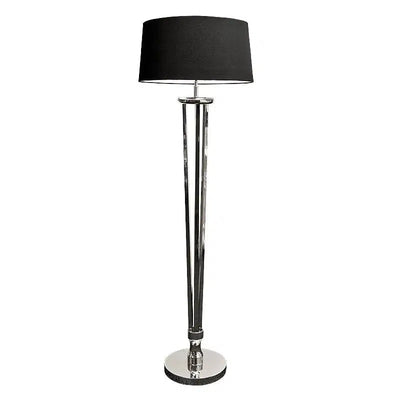 Stehlampe Floor Lamp Hazenkamp Design Luxury Lampe Edelstahl Silber-Stil-Ambiente-P0418S