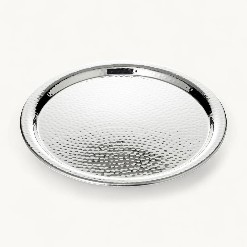 Edzard Tablett Martella (ø 34 cm) rund, Edelstahl hochglanzpoliert, Serviertablett, Dekotablett-4250076114149-www.Stil-Ambiente.de-1414