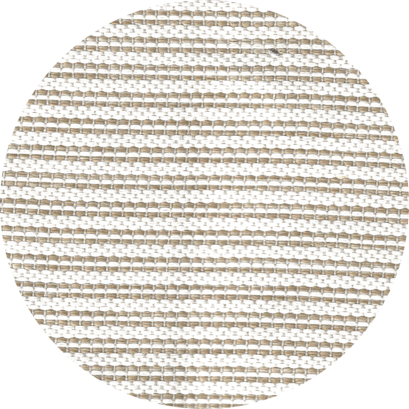 MXHOME Sonnenliege Beige und Weiß - Outdoor-www.Stil-Ambiente.de-Lit 2 place avec têtière - Blanc rayé beige BRB2