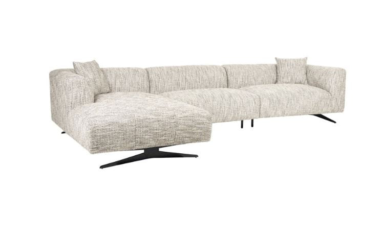 Richmond Interiors SOFA HOXTON 3-Seater + Lounge Left (Be Trendy 01 Nature)