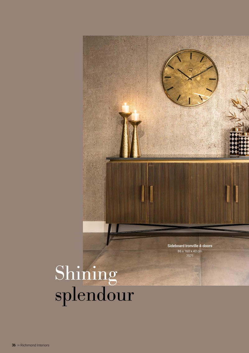 Richmond Interiors Credenza Ironville a 4 ante (oro)
