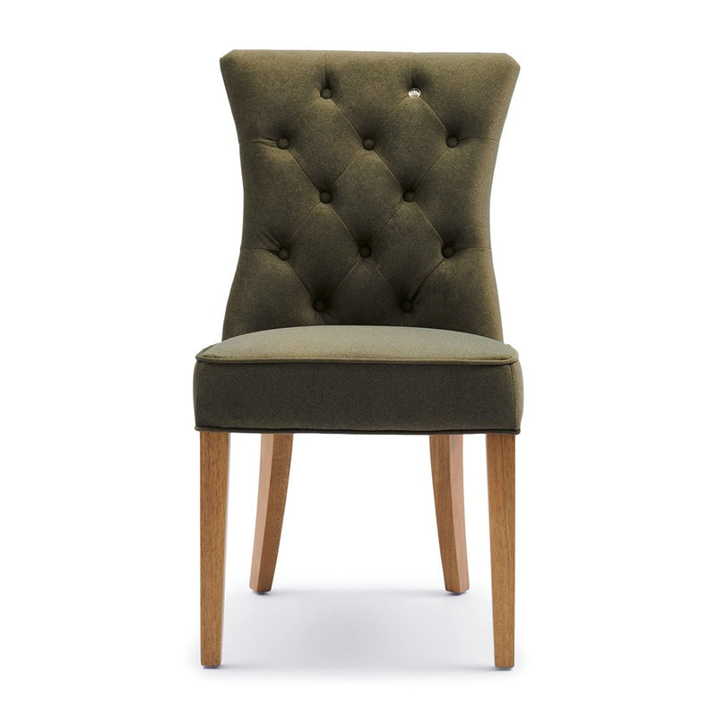 Riviera Maison Eetstoel Balmoral, Vlaanderen vlas, Oxford Weave (2)