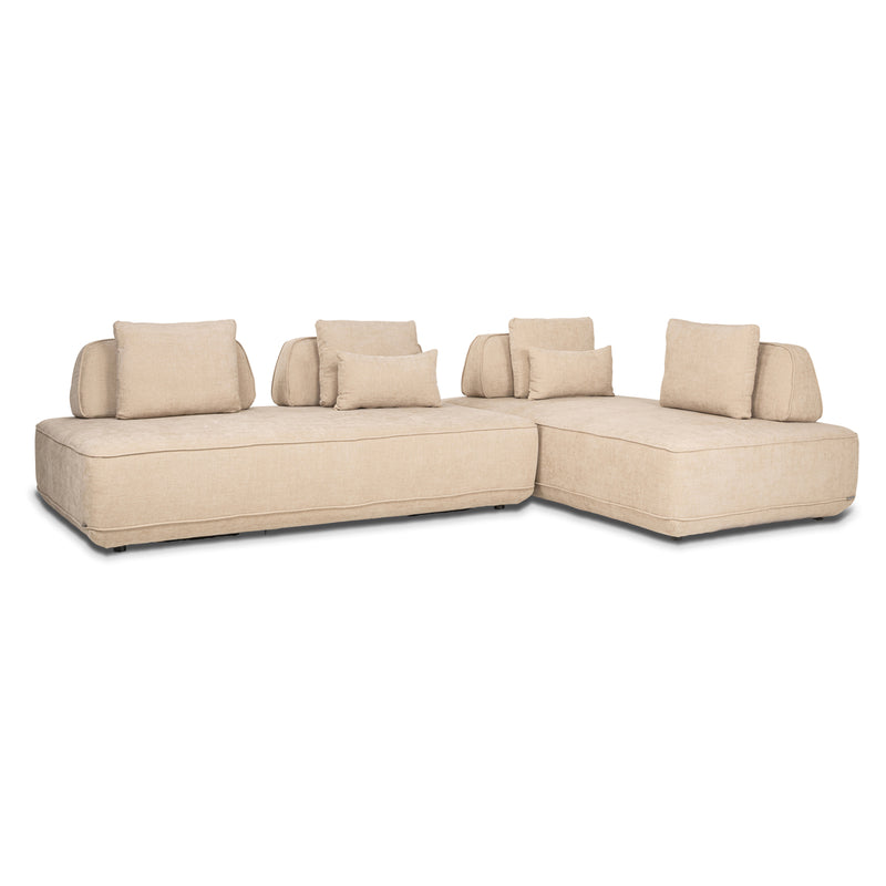 Richmond Interiors Sofa Tudor met verwijderbare backstest zand Olympus (Sand Olympus)