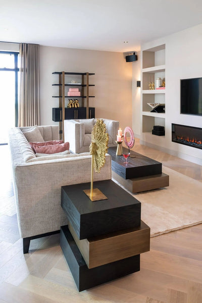 Ричмондский интерьерский боковой стол камбоновый слой