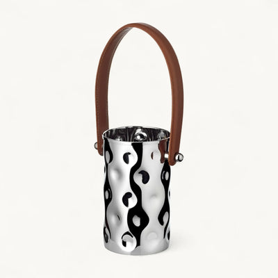 Edzard Flaschenkühler Gideon (Höhe 18,5 cm, Ø 11 cm), gehämmert, Edelstahl, vernickelt-4250076187174-www.Stil-Ambiente.de-8717