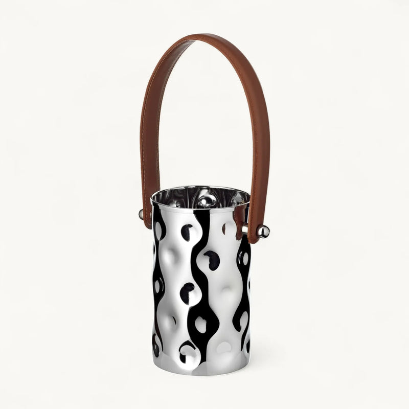 Edzard Flaschenkühler Gideon (Höhe 18,5 cm, Ø 11 cm), gehämmert, Edelstahl, vernickelt-4250076187174-www.Stil-Ambiente.de-8717