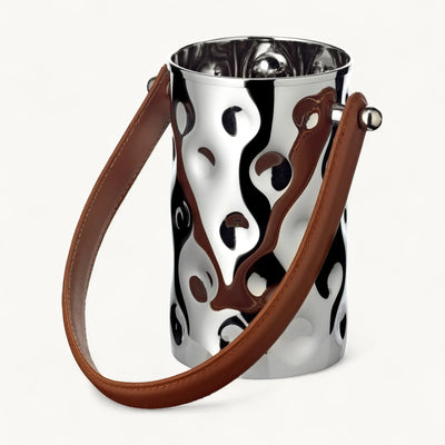 Edzard Flaschenkühler Gideon (Höhe 18,5 cm, Ø 11 cm), gehämmert, Edelstahl, vernickelt-4250076187174-www.Stil-Ambiente.de-8717