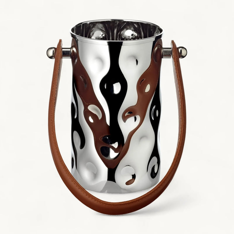 Edzard Flaschenkühler Gideon (Höhe 18,5 cm, Ø 11 cm), gehämmert, Edelstahl, vernickelt-4250076187174-www.Stil-Ambiente.de-8717