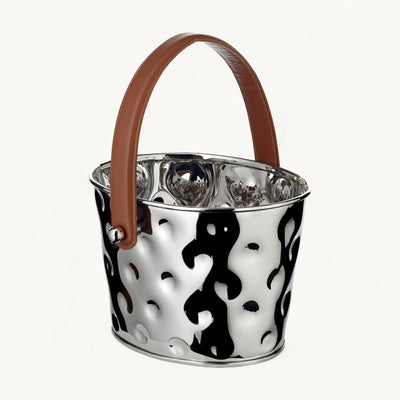 Edzard Sektkühler Gideon (23 x 18 cm, H 16 cm), gehämmert, Edelstahl, vernickelt-4250076187198-www.Stil-Ambiente.de-8719