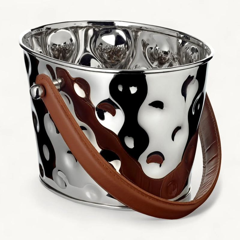 Edzard Sektkühler Gideon (23 x 18 cm, H 16 cm), gehämmert, Edelstahl, vernickelt-4250076187198-www.Stil-Ambiente.de-8719