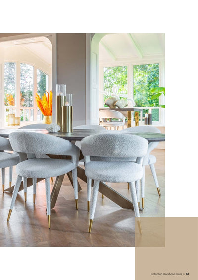 Richmond Interiors Sideboard Blackbone brass 4-türig + offenes Fach (Schwarz rustikal)