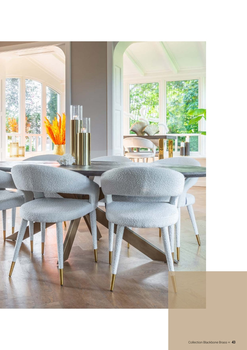 Richmond Interiors Sideboard Blackbone brass 4-türig + offenes Fach (Schwarz rustikal)