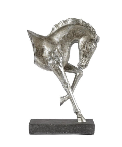 Adamsbro Pferd Statue Marengo 27,5X11,8x43,5 cm Silber-17-08-024S-Stil-Ambiente-17-08-024S