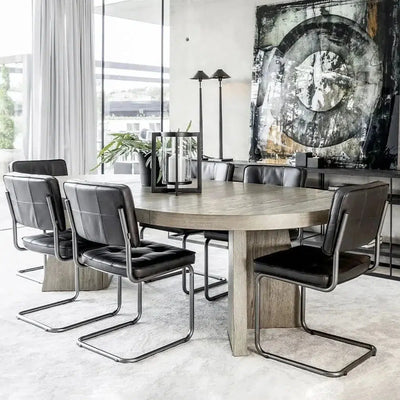 Artwood Esszimmerstuhl Leder CARLOS schwarz-www.Stil-Ambiente.de-04-95619