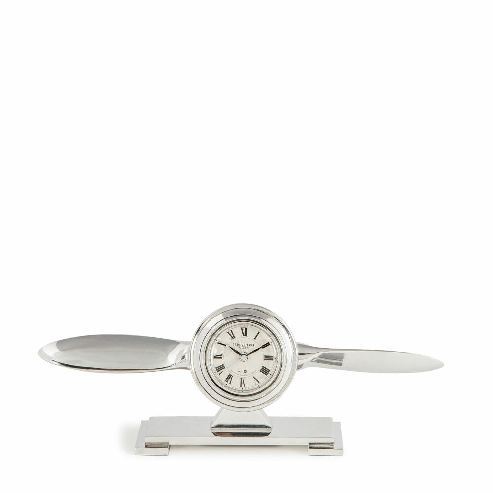 Authentic Models Table clock propeller clock, desk decoration, aluminu