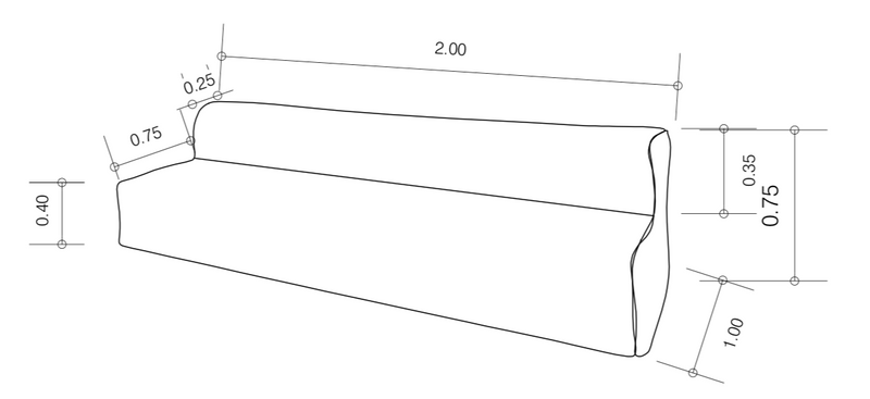 MXHOME Modulsofa - Abziehbar 3-Sitzer - Raphia - Outdoor-www.Stil-Ambiente.de-Canapé EX-3 places Raphia (1 banquette) CE-R3P