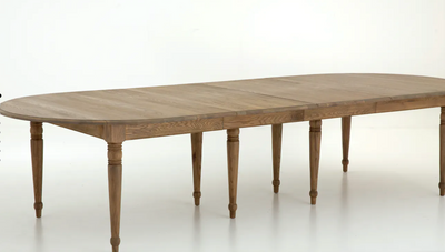 Stół do jadalni Flamant EDMUND, dąb postarzany, 220 (340) cm