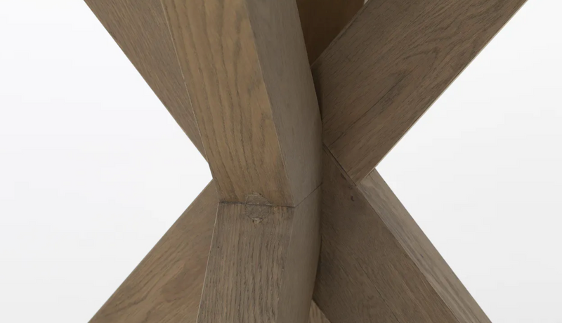 Mesa de comedor Flamant FORINO, roble envejecido, 110 cm