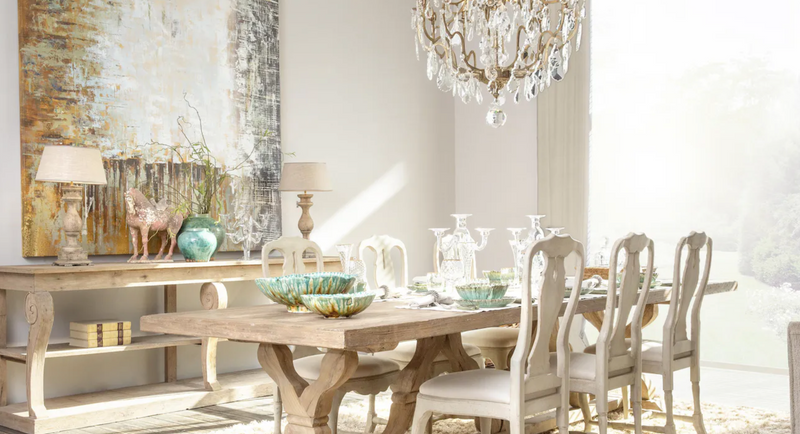 Flamant stół do jadalni REGGIE, prostokątny, drewno, natura