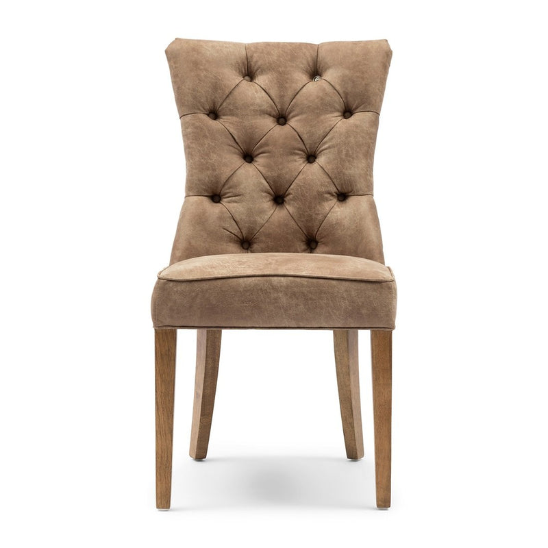 Riviera Maison Eetstoel Balmoral, Vlaanderen vlas, Oxford Weave (2)