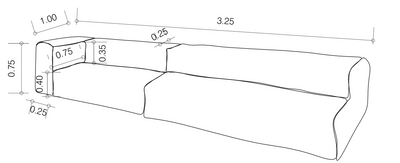 MXHOME Anreihbares Sofa - Abnehmbarer Bezug 4/5-Sitzer - Leinenoptik Taupe - Outdoor-www.Stil-Ambiente.de-Canapé EX 4 places (1 banquette + 1 module droit) - tissu Lin CE-L5P