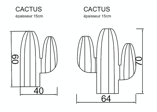 MXHOME Kaktuskissen mit Bast- oder Grüneffekt - Outdoor-www.Stil-Ambiente.de-