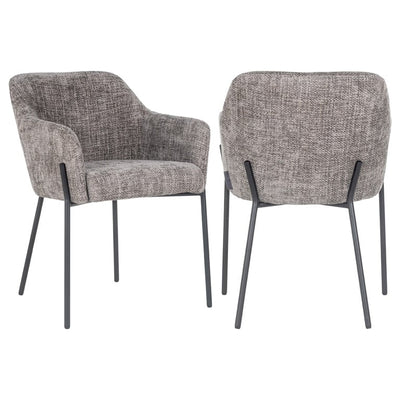 Richmond Interiors krzesło Fay Khaki Velvet Fire Retardant