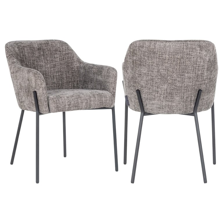 Richmond Interiors krzesło Fay Khaki Velvet Fire Retardant