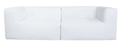 MXHOME Modulsofa - Abziehbar 3-Sitzer- Weiß - Outdoor-www.Stil-Ambiente.de-Canapé EX 3 places blanc Raphia (2 modules) CE-B4P