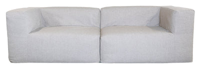 MXHOME Anreihbares Sofa - Abnehmbarer 3-Sitzer- Leineneffekt Taupe - Outdoor-www.Stil-Ambiente.de-Canapé EX 3 places effet Lin (2 modules) CE-L4P