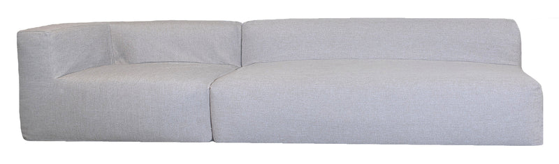 MXHOME Anreihbares Sofa - Abnehmbarer Bezug 4/5-Sitzer - Leinenoptik Taupe - Outdoor-www.Stil-Ambiente.de-Canapé EX 4 places (1 banquette + 1 module droit) - tissu Lin CE-L5P