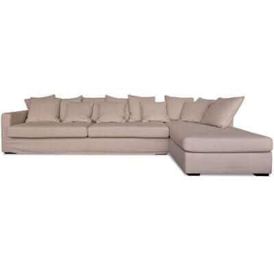 Ecksofa Ibiza Hazenkamp Sofa Couch Beige Luxus Sofa-Stil-Ambiente-P0050S