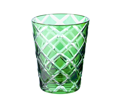 Edzard 6er Set Kristallgläser Dio, grün, handgeschliffenes Glas, Höhe 10 cm-Stil-Ambiente-8042