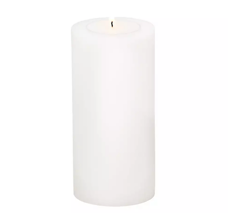 Edzard Dauerkerze Cornelius (Höhe 21 cm, ø 10 cm), weiß, Teelichthalter hitzebeständig 90°-Stil-Ambiente-7826