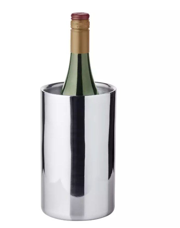 Edzard Flaschenkühler Nebraska (Höhe 19,5 cm, Ø 12 cm), Edelstahl, hochglanzpoliert, doppelwandig-Stil-Ambiente-7730