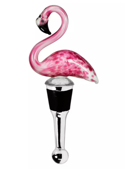 Edzard Flaschenverschluss Flamingo (Höhe 13 cm), mit Flamingo-Figur, Muranoglas-Art, Handarbeit-Stil-Ambiente-8546