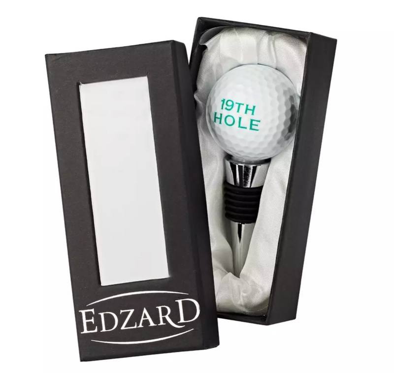 Edzard Flaschenverschluss Golf (Höhe 11 cm), mit Golfball-Figur, Muranoglas-Art, Handarbeit-Stil-Ambiente-8490