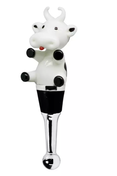 Edzard Flaschenverschluss Kuh (Höhe 12 cm), mit Kuh-Figur, Muranoglas-Art, Handarbeit-Stil-Ambiente-8509