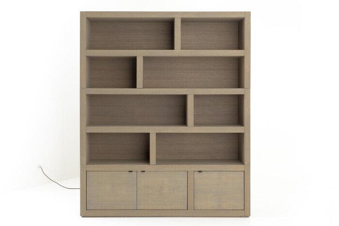 Flamant BJORN, Bücherregal, verwitterte Eiche-www.Stil-Ambiente.de-0100100929