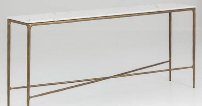 Flamant Konsolentisch MARABELLE, Metall und Marmor, L-Stil-Ambiente-0100400363