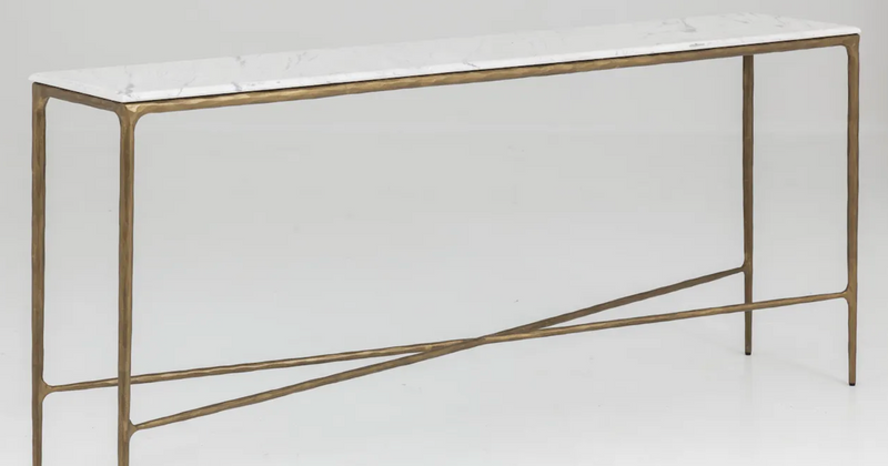 Flamant Konsolentisch MARABELLE, Metall und Marmor, L-Stil-Ambiente-0100400363