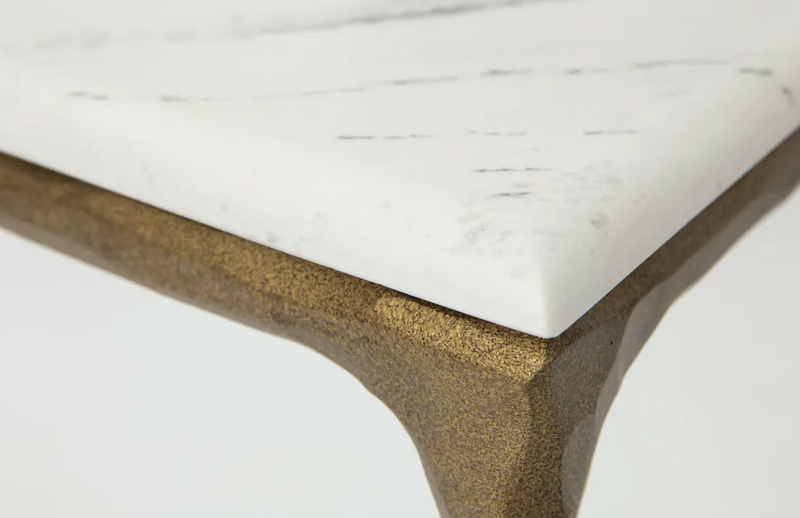 Flamant Konsolentisch MARABELLE, Metall und Marmor, L-Stil-Ambiente-0100400363