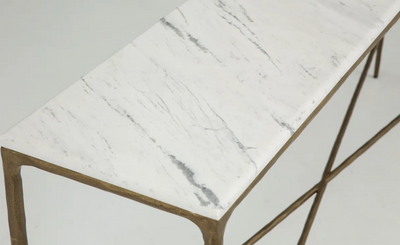 Flamant Konsolentisch MARABELLE, Metall und Marmor, L-Stil-Ambiente-0100400363
