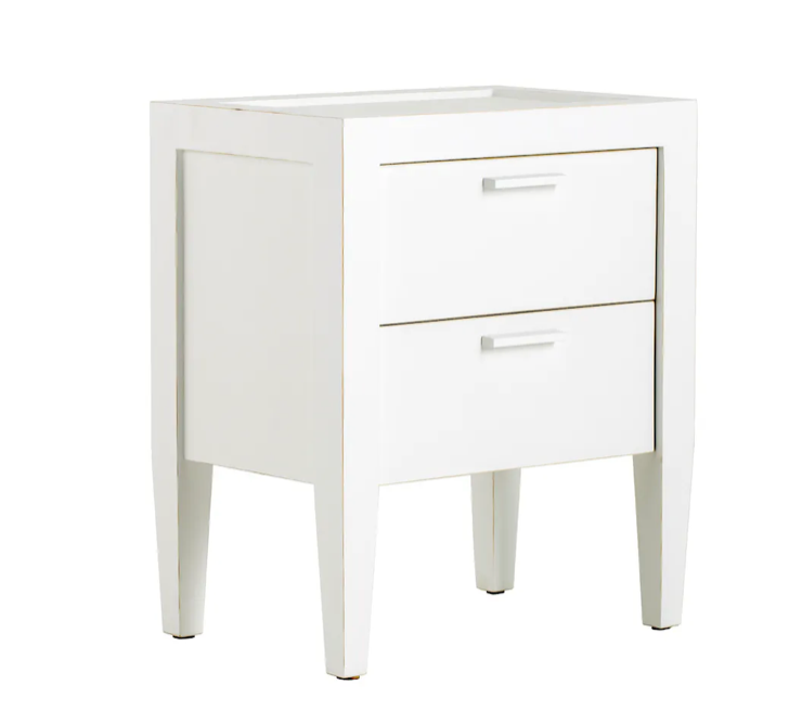 Flamant Nachttisch CAPE COD, Kiefer, weiss-Stil-Ambiente-0101200540