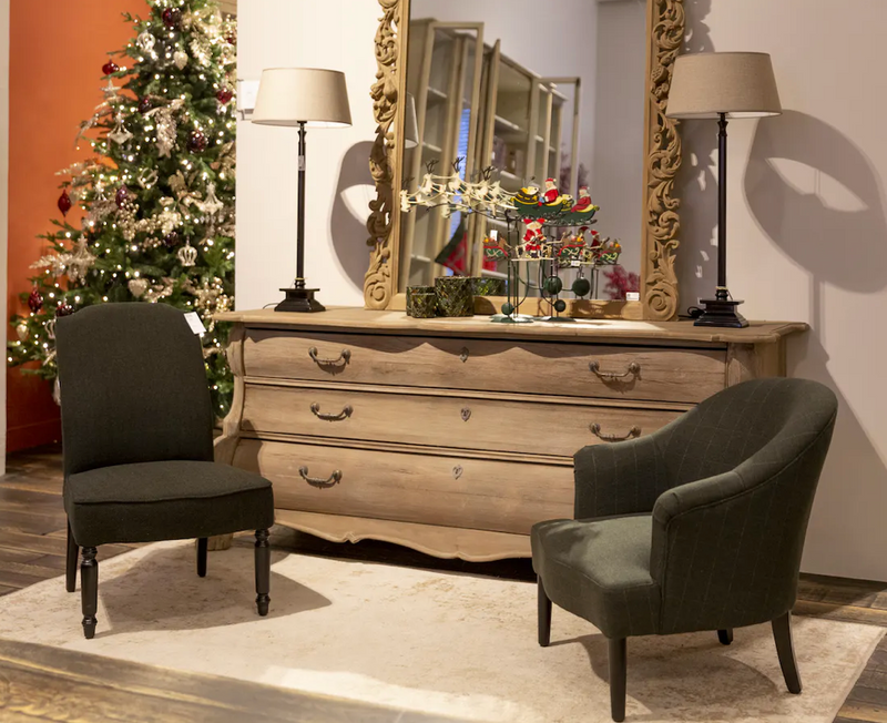 Flamant OSMOND, Spiegel, skulptiert, Holz-Stil-Ambiente-1300500068