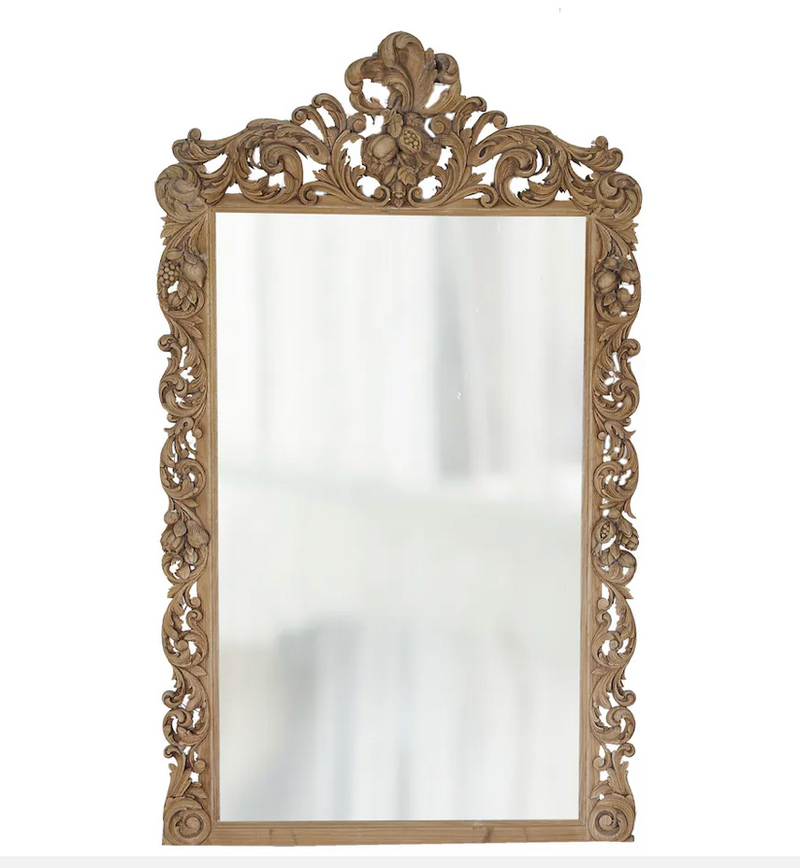 Flamant OSMOND, Spiegel, skulptiert, Holz-Stil-Ambiente-1300500068