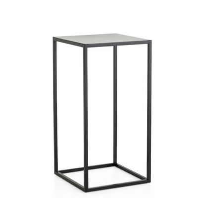 Flamant Säulentisch ISAAC, Metall, schwarz, h 55 cm-Stil-Ambiente-0100900234