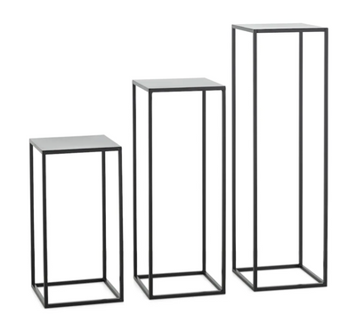 Flamant Säulentisch ISAAC, Metall, schwarz, h 75 cm-Stil-Ambiente-0100900233