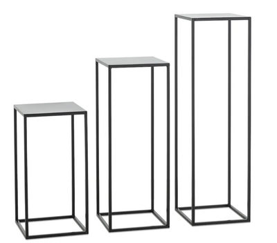 Flamant Säulentisch ISAAC, Metall, schwarz, h 95 cm-Stil-Ambiente-0100900232