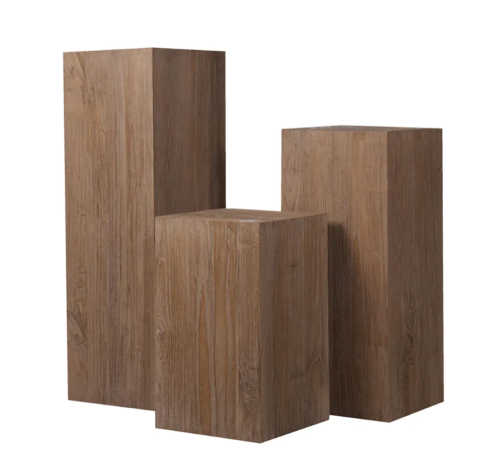 Flamant Sockel ADKINS, Holz, h 90 cm-Stil-Ambiente-0100900109